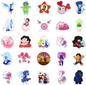 img 3 attached to 100-Piece Set: Steven Universe Waterproof Vinyl Cute Cartoon Stickers for Cars, Laptops, Water Bottles, Luggage, Snowboards - Fun Decals
