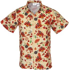 img 2 attached to 🦃 Hilarious and Festive: Funny Guy Mugs Thanksgiving Hawaiian Shirt