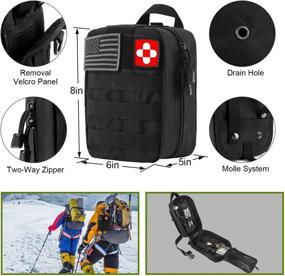 img 2 attached to 32-in-1 Professional Emergency Survival Kit - Tactical Gear Tool with First Aid 🔧 Supplies - Ideal for Men, Women, and Families for Hiking, Camping, Fishing Adventures and More