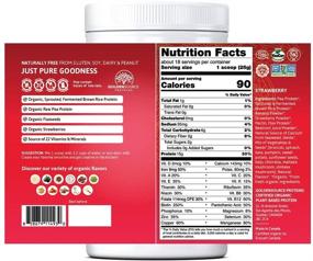 img 2 attached to 🍓 GoldenSource Proteins: Organic Plant-Based Protein, Strawberry, 1lb - 18 Servings, with 22 Vitamins & Minerals, Complete Amino Acid Profile, Gluten-Free, Soy-Free, Dairy-Free, Peanut-Free - No Added Sugar