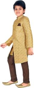 img 2 attached to AHHAAAA Ethnic Handwork Embroidery Sherwani Boys' Clothing ~ Clothing Sets