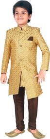 img 4 attached to AHHAAAA Ethnic Handwork Embroidery Sherwani Boys' Clothing ~ Clothing Sets