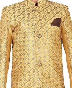 img 1 attached to AHHAAAA Ethnic Handwork Embroidery Sherwani Boys' Clothing ~ Clothing Sets