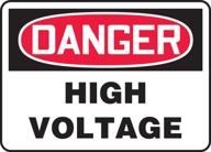 🔌 accuform melc113vp voltage plastic sign - increased thickness for enhanced durability logo