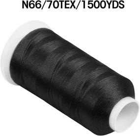 img 3 attached to 🧵 Desirable Life Bonded Nylon N66 Sewing Thread - Ultimate Strength for Leather, Denim, and more - Waterproof and High Temperature Resistant - 1500 Yards - Size #69 T70 210D/3 - Ideal for Hand and Machine Craft, Shoe & Bag Repair (Black)