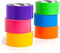 🌈 craftzilla rainbow duct tape pack – 6 vibrant colors – 10 yards x 2 inch – non-sticky, easy-to-tear & waterproof – perfect for artistic creations, organizing, and diy tasks logo