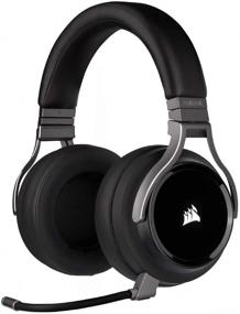 img 4 attached to 🎧 Corsair Virtuoso Wireless Gaming Headset - High-Fidelity 7.1 Surround Sound with Broadcast Quality Microphone - Memory Foam Earcups - 20 Hour Battery Life - Compatible with PC, PS5, PS4 – Carbon, Premium