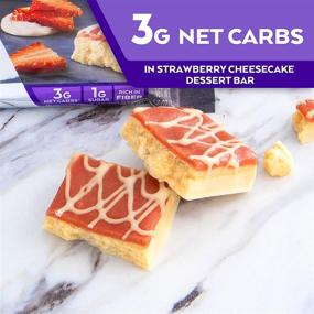 img 1 attached to 🍓 Atkins Endulge Treat Strawberry Cheesecake Dessert Bar - Delicious Low Carb Snack (5 Bars, 6 Ounce)