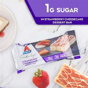 img 2 attached to 🍓 Atkins Endulge Treat Strawberry Cheesecake Dessert Bar - Delicious Low Carb Snack (5 Bars, 6 Ounce)