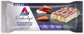 img 3 attached to 🍓 Atkins Endulge Treat Strawberry Cheesecake Dessert Bar - Delicious Low Carb Snack (5 Bars, 6 Ounce)