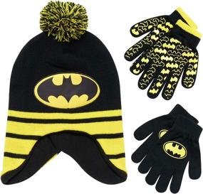 img 4 attached to Boys' Cold Weather Accessories: DC Comics Batman Winter Mittens - Get Cozy!