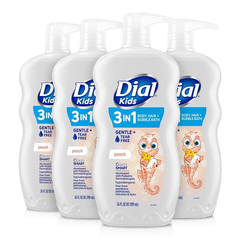 dial kids peachy clean ounce 로고