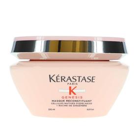 img 4 attached to Get Stronger, Healthier Hair with Kerastase Genesis Masque Reconstituant Hair Mask – 6.8 oz!