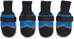 img 3 attached to 🐾 Blue Fleece Lined Pet Boots by Guardian Gear