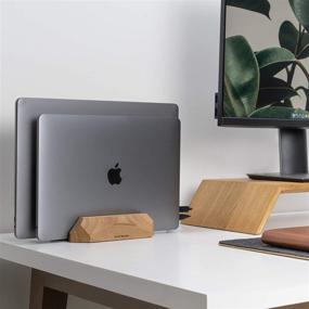 img 1 attached to Oakywood Vertical Desktop Adjustable MacBook Laptop Accessories