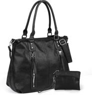 👜 multiple satchel shoulder crossbody handbags for women with matching wallets logo