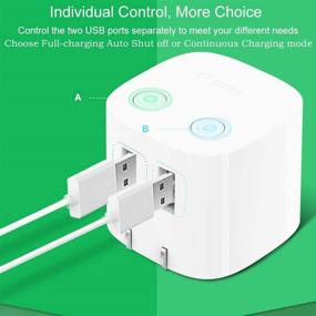 img 2 attached to 🔌 Versatile Foldable Dual USB Wall Charger: BULL USB Adapter for Multiple Devices with Auto Shut Off