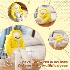 img 1 attached to 🍌 Plush Banana Man Toys – Funny Changeable Stuffed Animals Dolls with Magnet – Perfect Gift for Boys and Girls – Ideal for Birthday Parties and Christmas Celebrations