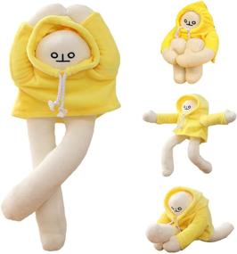 img 4 attached to 🍌 Plush Banana Man Toys – Funny Changeable Stuffed Animals Dolls with Magnet – Perfect Gift for Boys and Girls – Ideal for Birthday Parties and Christmas Celebrations