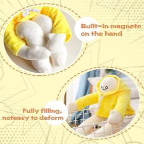 img 2 attached to 🍌 Plush Banana Man Toys – Funny Changeable Stuffed Animals Dolls with Magnet – Perfect Gift for Boys and Girls – Ideal for Birthday Parties and Christmas Celebrations