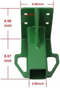 img 2 attached to 🚜 NIXFACE Rear Trailer Hitch Receiver for John Deere Gator 4x2 6x4 Old Style W/Bolts - Green