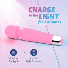 img 3 attached to 🔋 Yarosi Glow Edition: Powerful Cordless Handheld Wand Massager - Ultimate Travel Gift for Neck, Back, Foot & Hand Pain Relief - Ideal for Sports Injuries