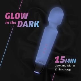 img 2 attached to 🔋 Yarosi Glow Edition: Powerful Cordless Handheld Wand Massager - Ultimate Travel Gift for Neck, Back, Foot & Hand Pain Relief - Ideal for Sports Injuries