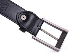 img 1 attached to Beltox Leather Dress Belts Buckle Men's Accessories in Belts