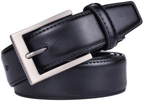img 3 attached to Beltox Leather Dress Belts Buckle Men's Accessories in Belts