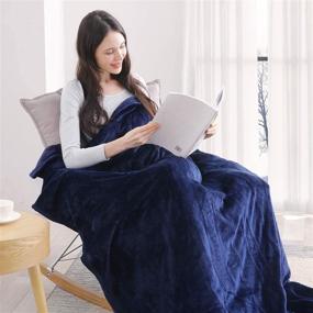 img 1 attached to 🔌 Electric Heated Blanket with Adjustable Timer, 4 Heat Levels - Twin Size 62"x 84" - Auto-Off, Machine-Washable Fabrics - Full Body Comfort