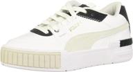 puma cali sport white black logo