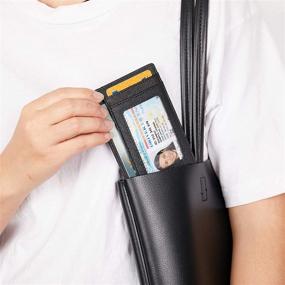 img 1 attached to 👛 Premium Leather RFID Blocking Minimalist Wallet for Women - Handbags & Wallets