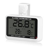 🌡️ enhanced refrigerator and freezer thermometer: optimal temperature monitoring, high/low temperature alarm included logo