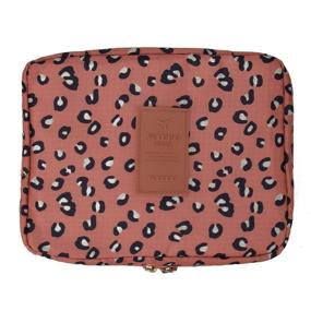 img 4 attached to Explore Jiaruo's 🐆 Multi-Functional Waterproof Leopard Cosmetic Powerhouse
