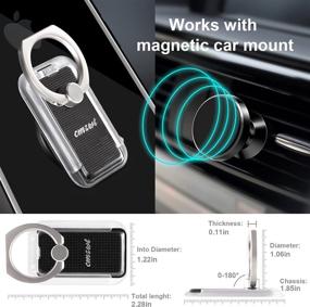 img 2 attached to Holder Wireless Charging Compatible Magnetic