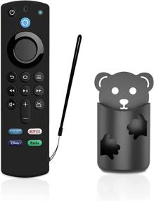 img 4 attached to Black Remote Case And Holder Replacement For FireTVstick (3Rd Gen) 2021 Release Alexa Voice Remote