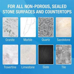 img 1 attached to 🧽 30 Count Kit of MiracleWipes for Granite & Stone - Clean, Protect, Polish Countertops and Stone Surfaces Including Marble, Quartz, Slate, Tile, Laminate - Ideal for Kitchen and Bathroom Cleaning Support. Includes Microfiber Towel.