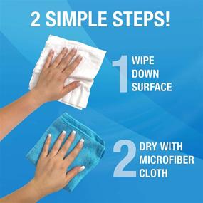 img 2 attached to 🧽 30 Count Kit of MiracleWipes for Granite & Stone - Clean, Protect, Polish Countertops and Stone Surfaces Including Marble, Quartz, Slate, Tile, Laminate - Ideal for Kitchen and Bathroom Cleaning Support. Includes Microfiber Towel.