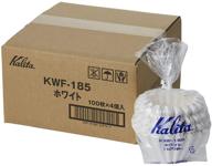 📦 value pack of 400 kalita wave filters, 185 size, white - pack of 100 logo