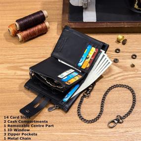 img 2 attached to BULL CAPTAIN Leather Premium Wallets Men's Accessories and Wallets, Card Cases & Money Organizers