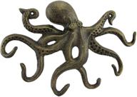 splashy octopus antique bronze finish decorative wall hook for swimming enthusiasts логотип