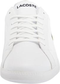 img 3 attached to 👟 Lacoste Graduate Sneaker: Premium White Leather Men's Shoes and Fashion Sneakers