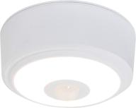 💡 energizer activated led ceiling light: battery operated, 100 lumens | motion sensing for laundry room, garage, closets, and more - 1 pack (white) логотип