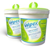 🍋 wipex table bussers natural table & surface cleaning wipes - 400 ct, cloth made with vinegar, propolis, clove & cinnamon oil (2 pk) logo