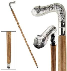 img 2 attached to 🐱 Exquisite Design Toscano Animal Menagerie Chrome-Plated Walking Stick Collection: Cat - A Stylish Accessory for Elegance and Practicality