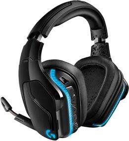 img 4 attached to Immersive Gaming Audio: Logitech G935 Wireless DTS:X 7.1 Surround Sound LIGHTSYNC RGB Headset - Black/Blue