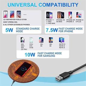 img 3 attached to Ultimate Charging Convenience: Magic Array Wireless Charger for iPhone 11/11Pro/X/XS/XR, Samsung S6/S8/S9, LG - 10W Ultra-Thin Design!