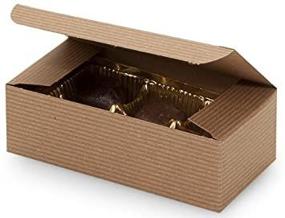 img 1 attached to 🎁 Bulk Pack of 10 - 1/2 Pound Kraft Tan Candy Wedding Party Favor Boxes - Affordable and High-Quality!