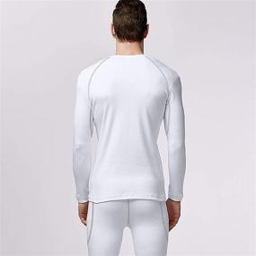 img 1 attached to MEETYOO Mens Sport Long Johns: Optimal Base Layer for Active Performance