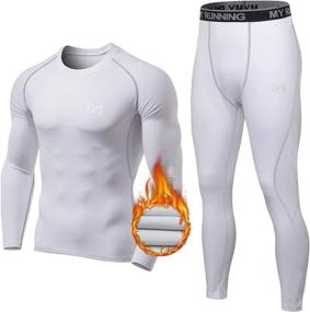 img 4 attached to MEETYOO Mens Sport Long Johns: Optimal Base Layer for Active Performance